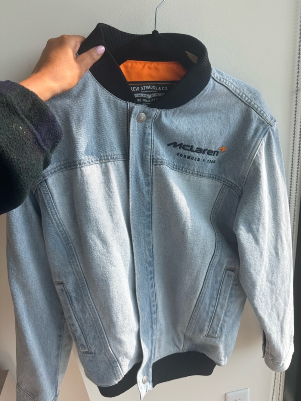 McLaren x Levi Strauss Limited Edition Denim Bomber Jacket